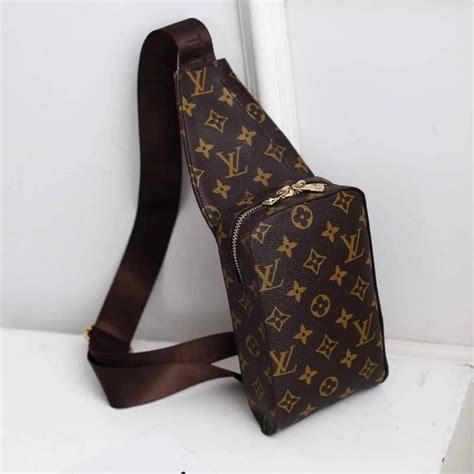 louis vuitton sling bag women brown|louis vuitton sling bag monogram.